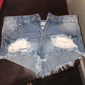 High waisted shorts
